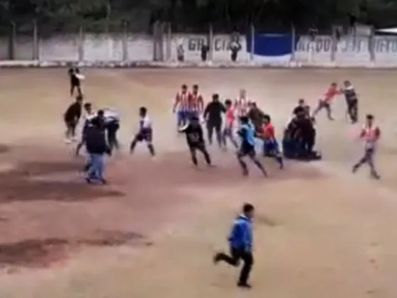Batalla campal en un partido de fútbol en Urundel