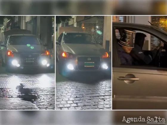 Manejaron por la peatonal Florida para subirlo a TikTok y son buscados por la policía