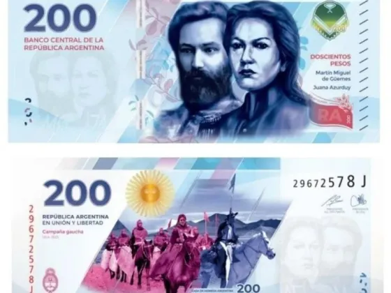 El Banco Central presentó oficialmente el billete con la figura de Martín Miguel de Güemes