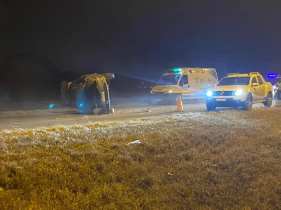 Terrible vuelco en Circunvalación Oeste