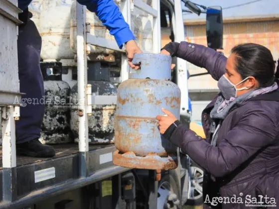Distribución de la Garrafa Social en la ciudad: martes 8 de agosto
