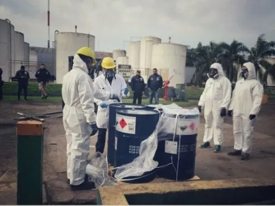 Aduana destruyó 25 mil kilos de un químico utilizado para la elaboración de drogas sintéticas