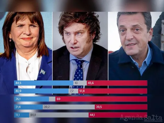 Primera encuesta electoral para octubre: Milei pica en punta, Bullrich y Massa con expectativas