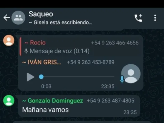 Detuvieron a dos personas por promover saqueos