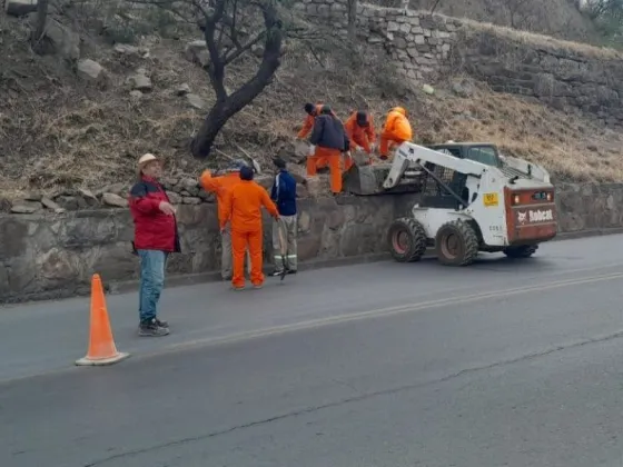 Comenzó el dispositivo especial de tránsito por obras en la ladera del cerro San Bernardo