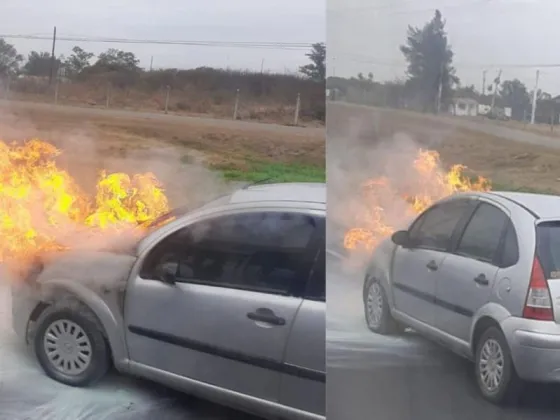 Un vehículo se prendió fuego en una de las avenidas más importantes de Salta Capital