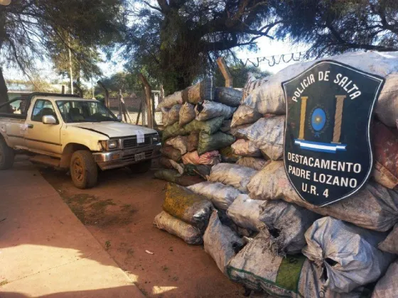 La policía secuestró 4 toneladas de carbón vegetal