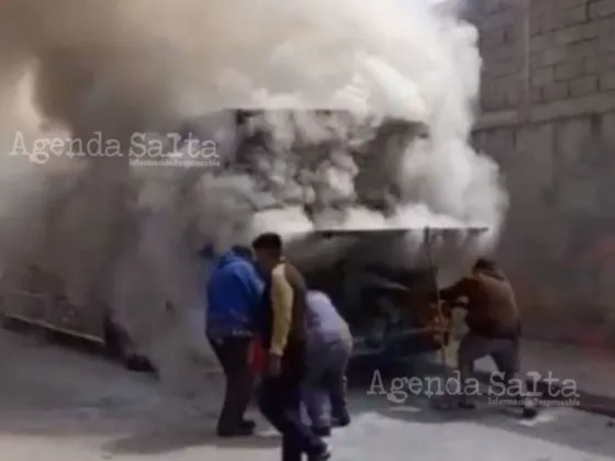 Otra vez: Un colectivo se prendió fuego en la zona sudeste