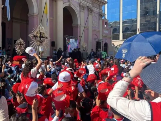 Los más pequeñitos renovaron su pacto de fe con el Señor y la Virgen del Milagro