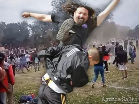 Batalla campal en La Silleta: invadieron la cancha y se enfrentaron dos hinchadas