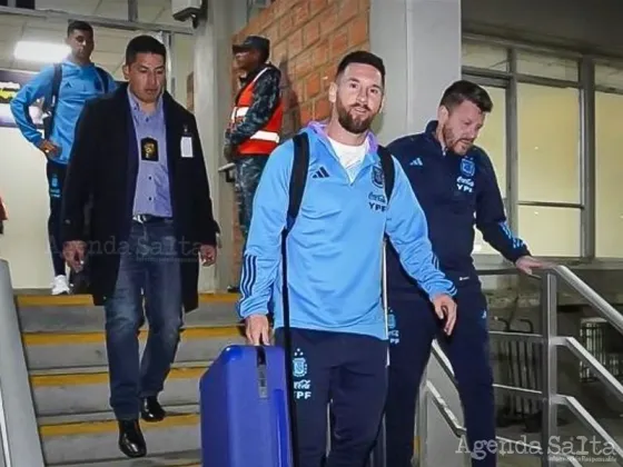 Lionel Messi está en Bolivia: así fue la llegada de la Selección argentina al hotel en La Paz