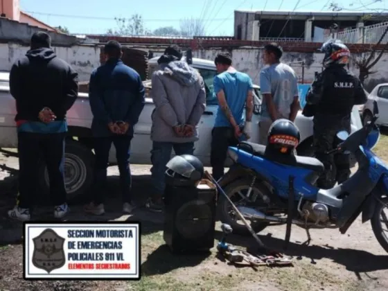 El saldo de dos robos: Cinco detenidos y elementos recuperados en Cerrillos