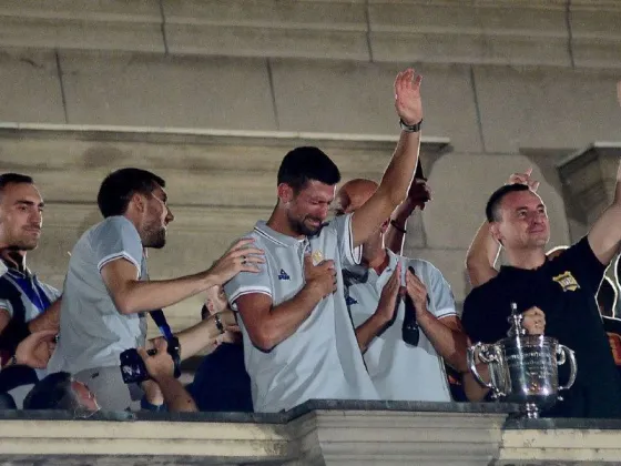 La emocionante reacción de Novak Djokovic ante la multitud que lo recibió en Serbia
