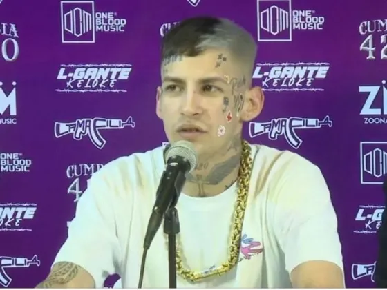 L-Gante rompió el silencio en una conferencia de prensa