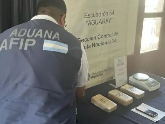 Sorprendieron a una parejita que transportaba más de 3 kilos de FAFAFA hacia Tartagal