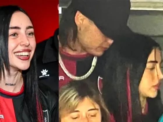 Nicki Nicole y Peso Pluma fueron a alentar a Newell’s y revolucionaron las redes