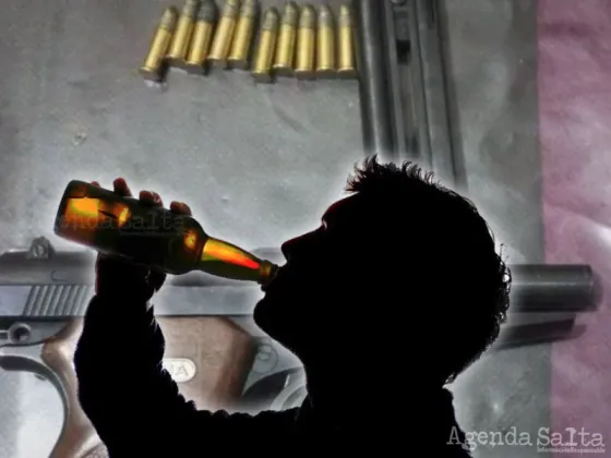 Salteño manejaba borracho y llevaba un arma de fuego