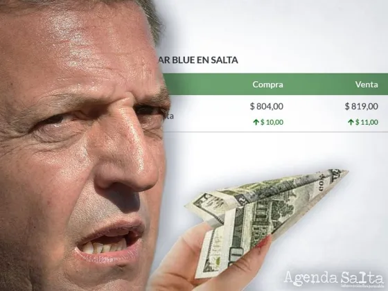 El dólar blue pisa el acelerador y se vende a $819 en Salta