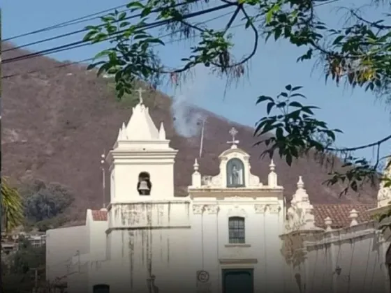 Se incendió un sector del Cerro San Bernardo