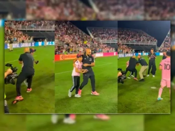 [VIDEO] El gesto de Messi con el niño que lo quería conocer y fue interceptado por su guardaespaldas