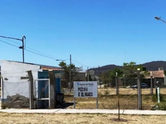 Aguas del Norte trabaja en el recambio del equipo de impulsión de uno de los pozos de barrio El Huaico
