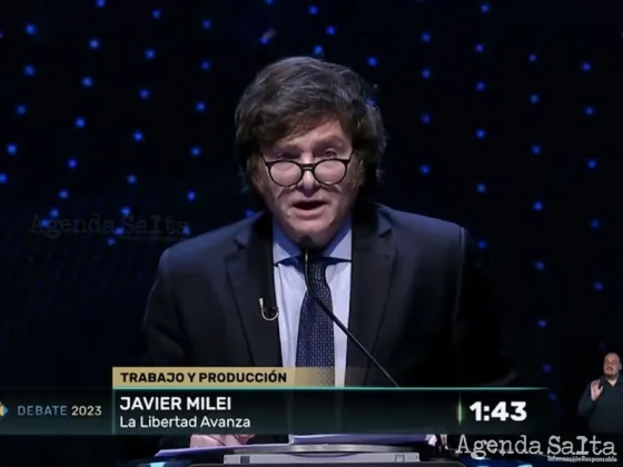 Frases destacadas de Javier Milei en el segundo debate presidencial 2023