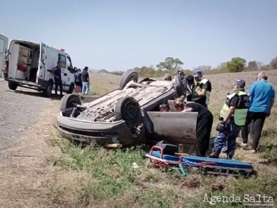 Salteño murió tras el vuelco de un vehículo sobre la ruta 9