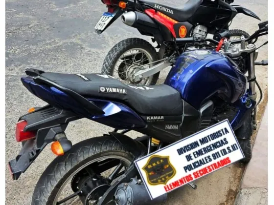 La policía logró recuperar dos motocicletas robadas