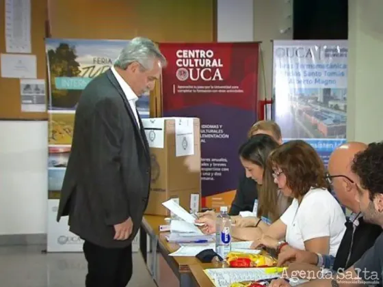 Votó Alberto Fernández: "Después del 10 de diciembre seguiré como un ciudadano más"