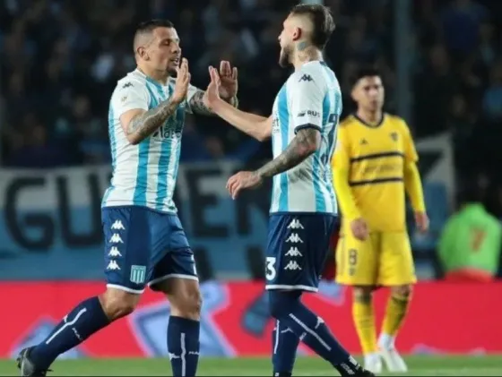 Clásico picante: Racing le ganó 2-1 a Boca en el Cilindro de Avellaneda