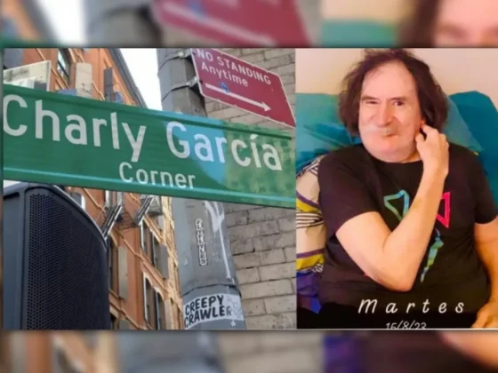 Charly García y un sentido del humor intacto: así reaccionó a la esquina que lleva su nombre en Nueva York