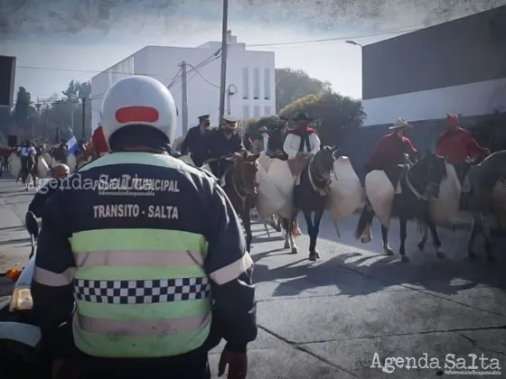 Desvíos de colectivos por la Marcha de Gauchos de Güemes