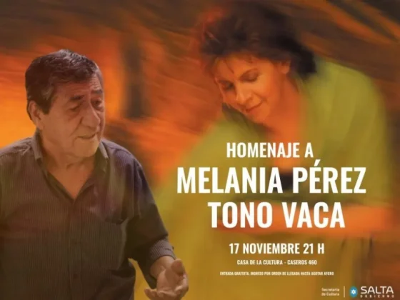 Homenaje a Melania Pérez y Antonio “Tono” Vaca