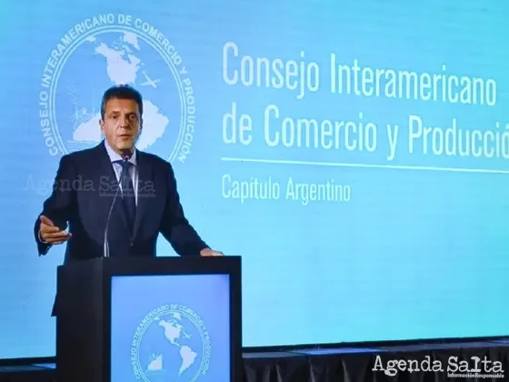 Sergio Massa: "Argentina debe corregir asimetrías "