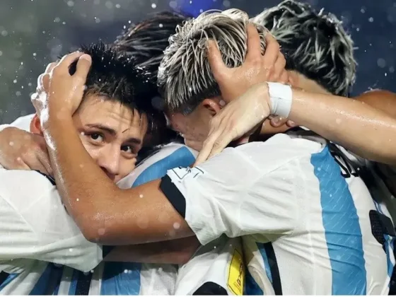 La Selección argentina Sub 17 goleó 5-0 a Venezuela y enfrentará a Brasil en cuartos de final del Mundial