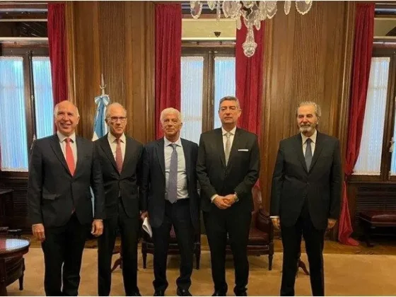Mariano Cúneo Libarona, futuro ministro de Justicia, se reunió con los integrantes de la Corte Suprema
