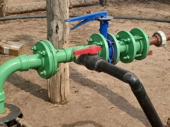 Trabajan en la refuncionalización de un pozo de agua en el paraje El Rosado
