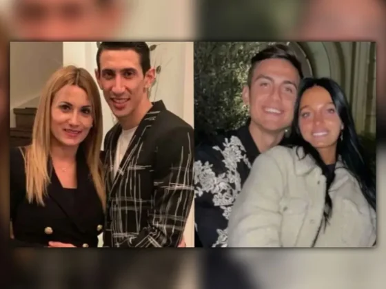 Jorgelina Cardoso, Ángel Di María, Oriana Sabatini y Paulo Dybala