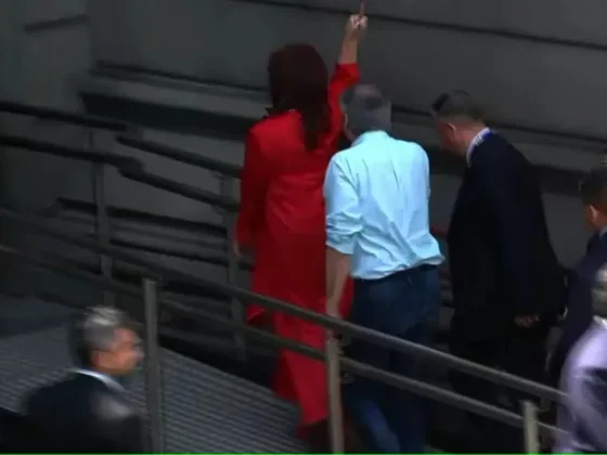 El polémico gesto que hizo Cristina Kirchner al entrar al Congreso para la asunción de Javier Milei
