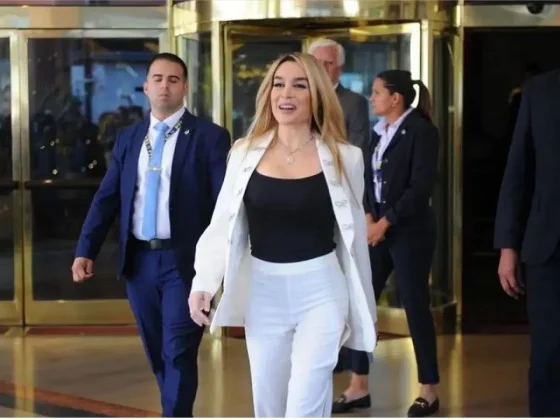 Así fue el look que usó Fátima Florez para acompañar a Javier Milei en la asunción presidencial