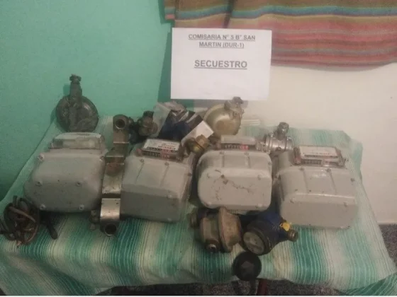 La Policía recuperó medidores de Gas que fueron robados