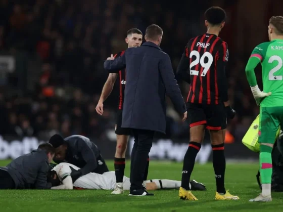 Premier League: El capitán de Luton Town se desplomó en pleno partido ante Bournemouth