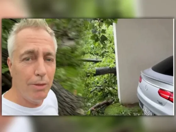 Marley sufrió destrozos en su casa por la fuerte tormenta y subió un impactante video