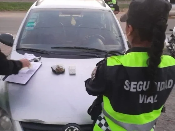 Salteño de 24 años manejaba borracho y con marihuana en su auto