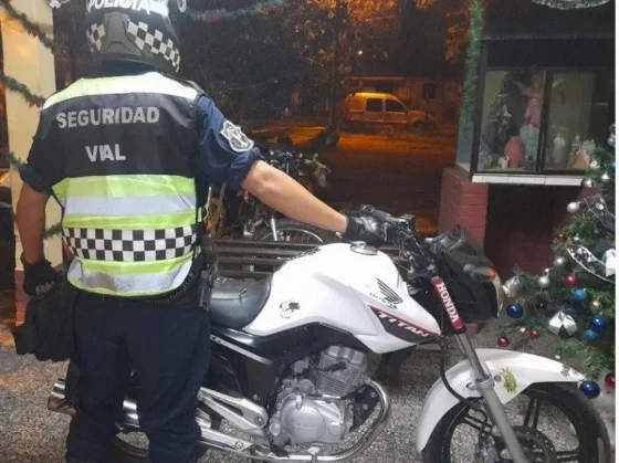 La Policía Vial recuperó una motocicleta robada