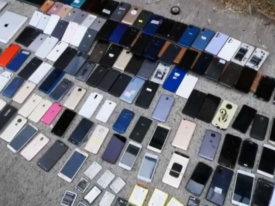 Fue detenido con 125 teléfonos celulares robados y desbloqueados para venderlos