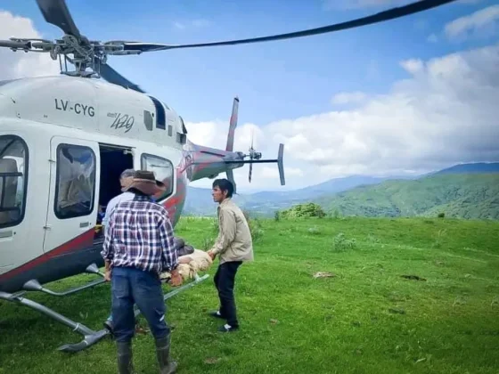 Un niño fue rescatado en medio de los cerros tras sufrir una quebradura