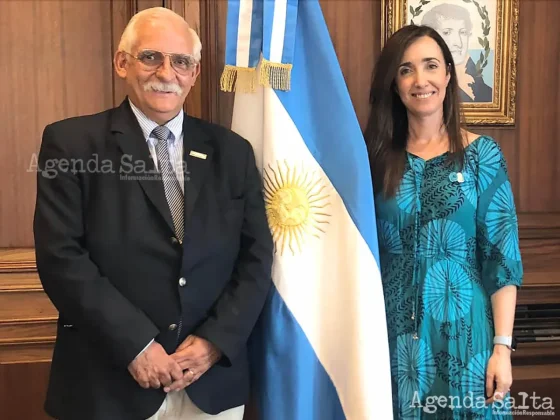 Zapata se reunió con la vicepresidente Victoria Villaruel