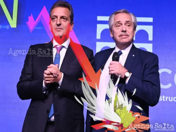 Albertos Fernández y Sergio Massa, presidente y ministro de Economía, respectivamente.