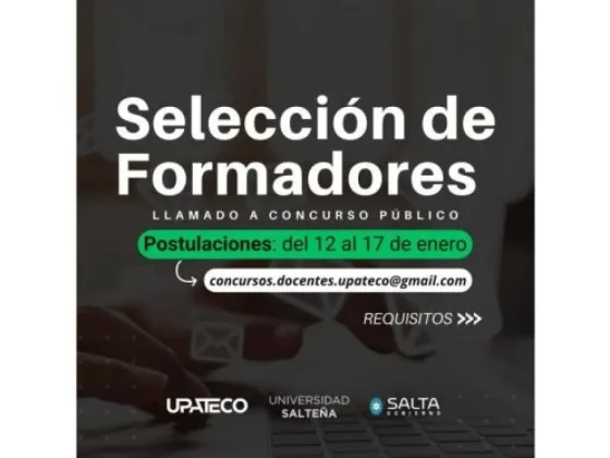 La UPATecO abrió convocatoria para selección de formadores